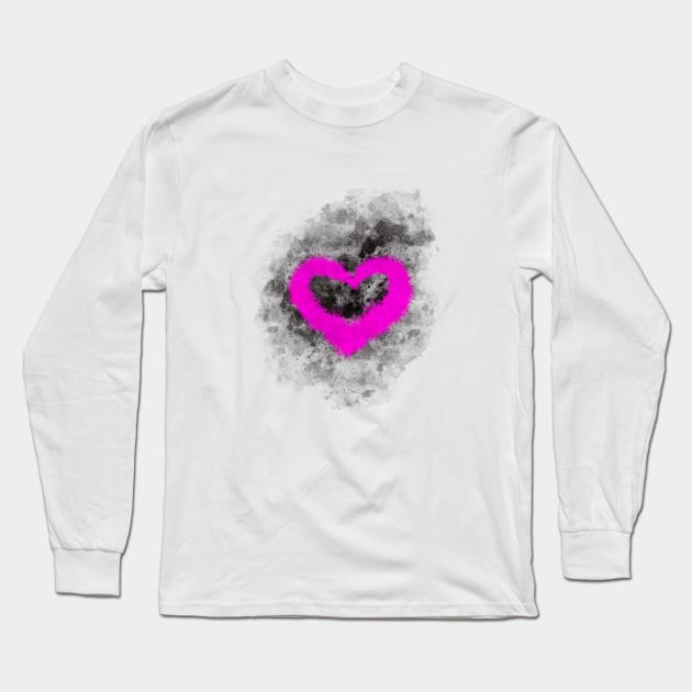 Heart Long Sleeve T-Shirt by Brains